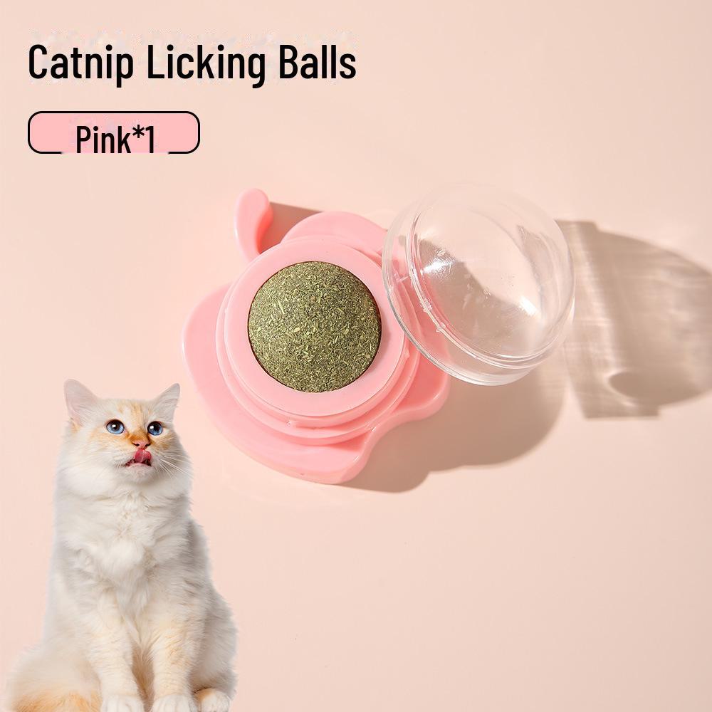 Rotating Catnip Toy Ball: Teeth-Cleaning, Teething Stick for Cats
