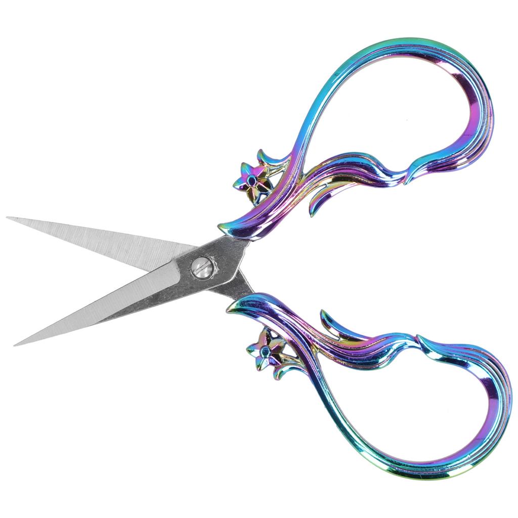 Retro Scissor Stainless Steel Craft Embroidery DIY Needle Art Work Sewing SuppliesMulticolor