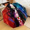 Nightmare Nezuko Slayer Automatic Folding Umbrella - 8-Rib Travel Umbrella with Auto Open/Close & Portable Gifts for holidays or birthdays