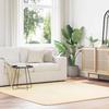 VidaXL Shaggy Rug with Long Pile Cream 200x200 Cm Polyester, Rug, Bedroom Rug, Modern Rug, Living Room Rug, Carpet 4102879