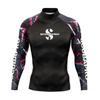 SCUBA Long Sleeve Rash Guard UPF50 Sun Protection Dive Suit Swimming Surfing Water Sports