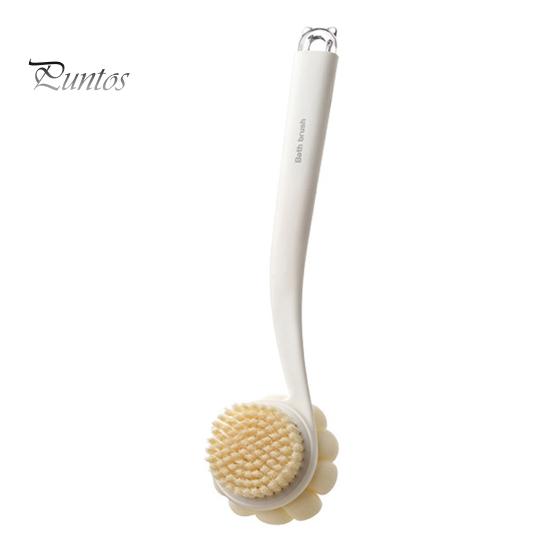 

Щетка для ванны с удлиненной нескользящей ручкой, двухсторонняя щетка для массажа спины, отшелушивающая щетка для спины, трехмерная массажная щетка белый