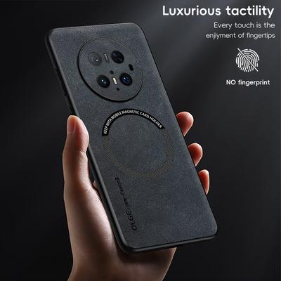 Retro Leder Weiche Hülle für Huawei Mate 70 60 50 40 30 P40 P50 P60 Pura 80 70 Pro Plus Magnetische Kabellose Lade-Rückabdeckung