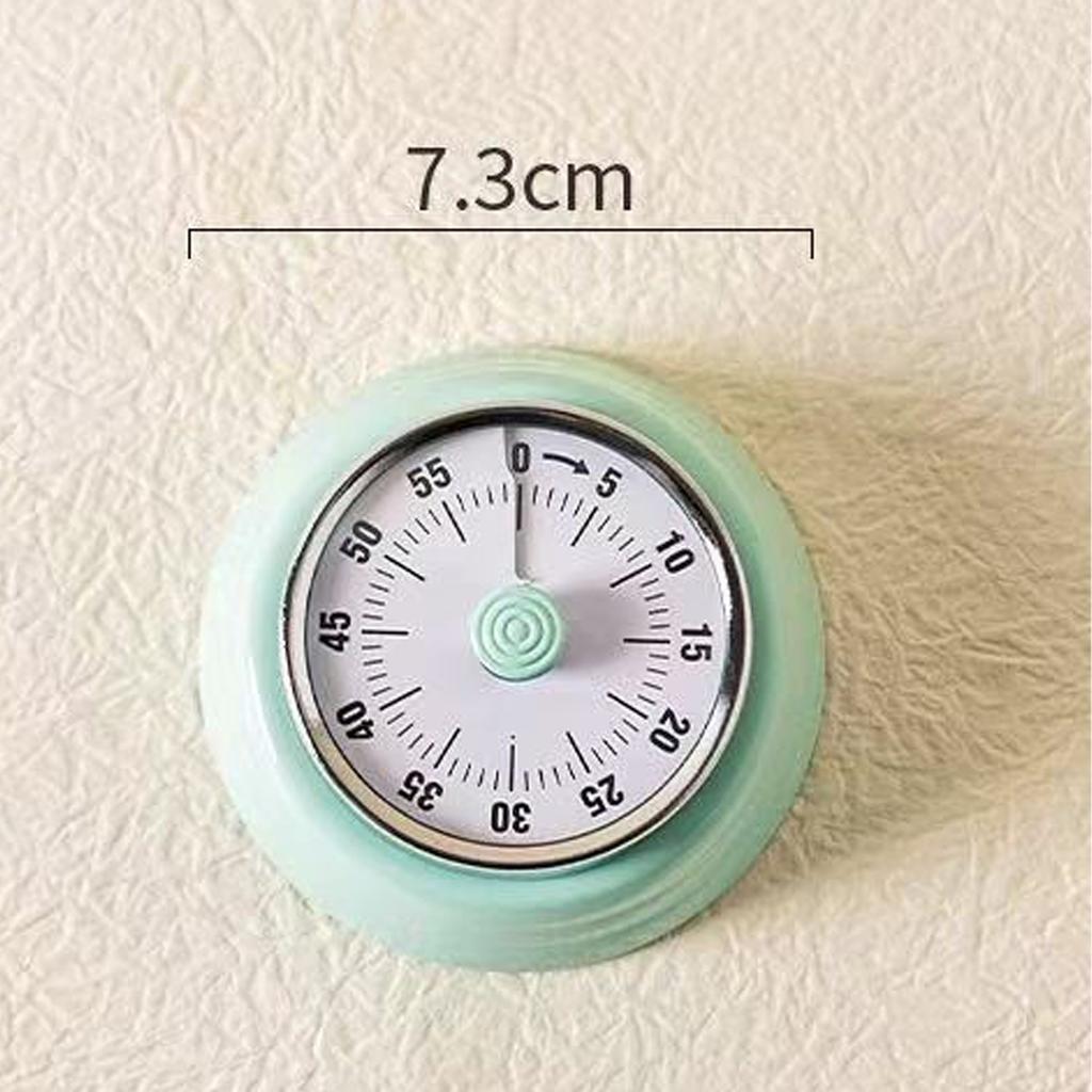 Vintage Stainless Steel Magnetic Mechanical Kitchen Timer 60 Minute Wind-up Countdown Loud Alarm for Cooking Timer Office Tasks3
