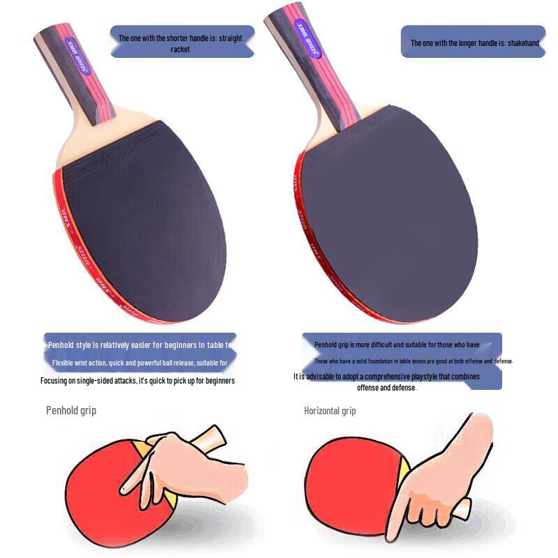 DHS Penhold Table Tennis Racket