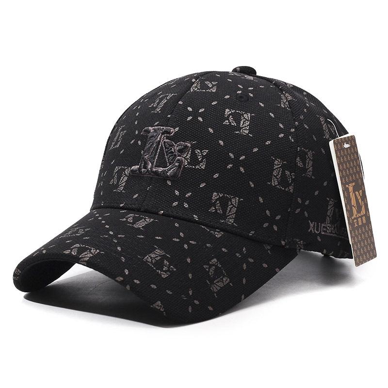 

New Ai Luwei Embroidery Ball Baseball Cap Sports Sunscreen Men s and Women s Sun Hats Breathable Versatile Casual Duck Tongue Adjustable чёрный