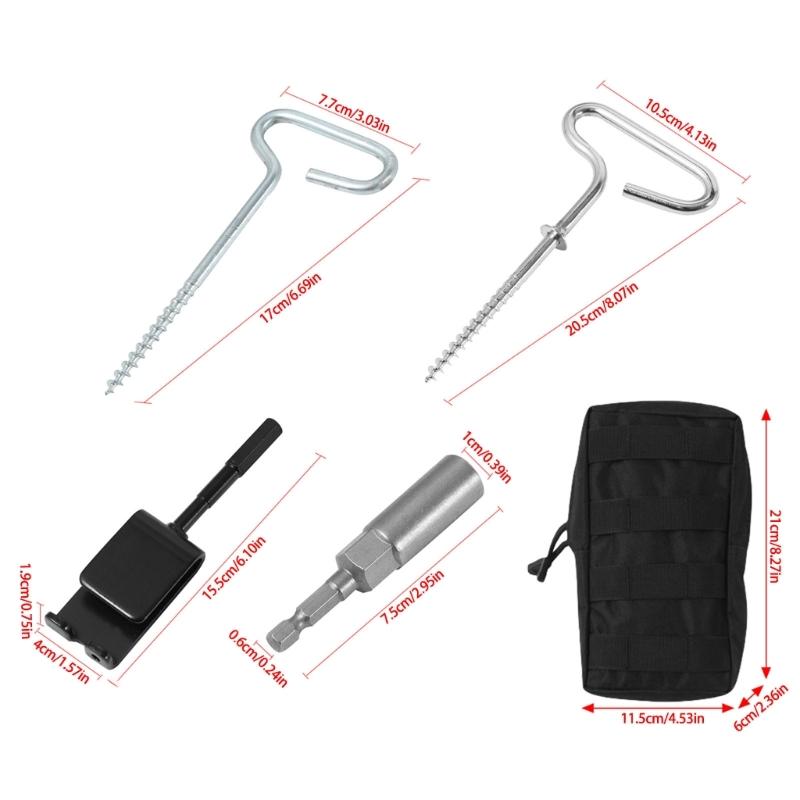 9pack Outdoor Travel Camping Tarps Stakes Ground Stakes Organizers Tent Pegs Suitable for Winter Camping Tent