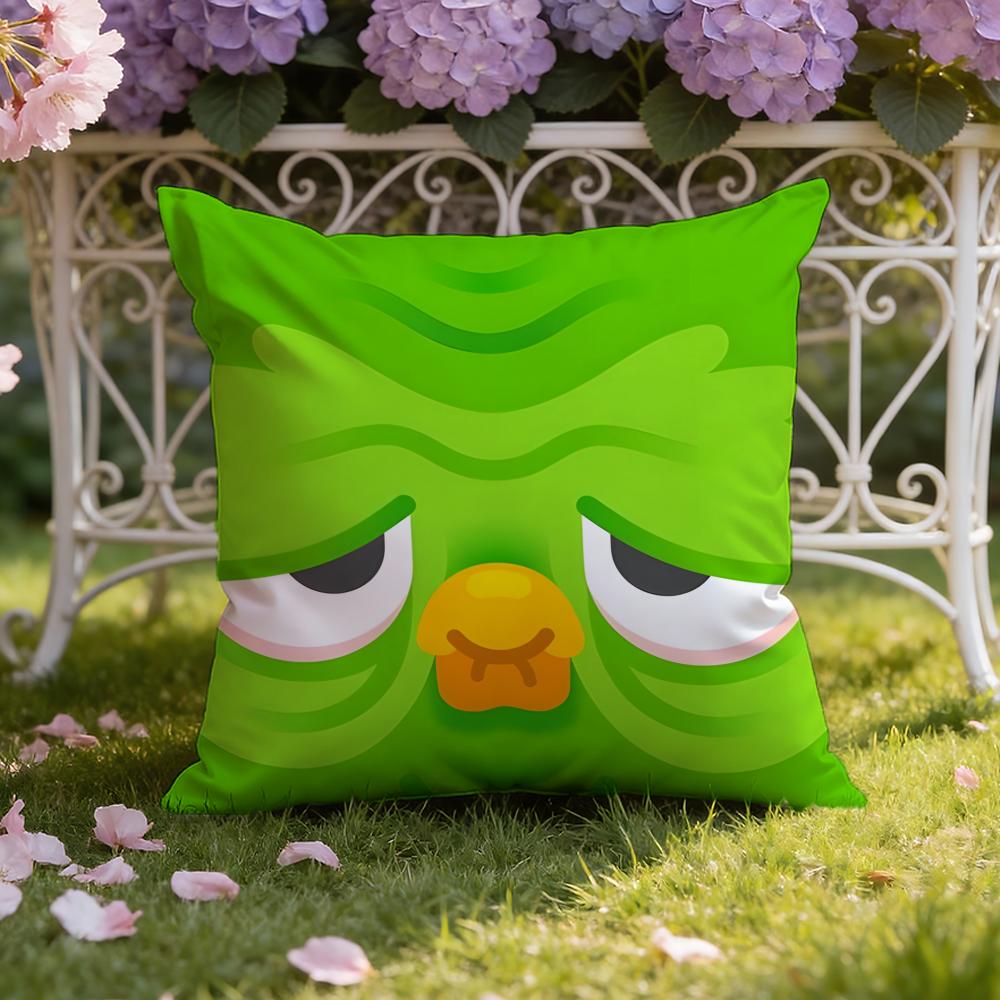 APP D-Duolingo Kuddfodral Hem & Bil Dubbelscen Kuddfodral: Vändbar för premiumkomfort