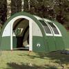 VidaXL Tunnel Camping Tent 4 Persons, Shade Tent with Carry Bag, Camping Awning, Garden Shelter, Green 94400