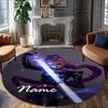 Spersonalizowany Okrągły Dywanik Biurowy K-KPop Demon Hunters - Idealny pod Matę, Krzesło Biurowe i Więcej - Idealny Prezent na Urodziny i Święta