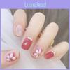 Adhesive Nail Stickers With Floral Patterns 20pcs For Quick Nail Transformation Y34