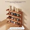 2/3 Tiers Desktop Storage Rack Space-saving Compact Wood Tabletop Stand Multi-functional Easy-to-assemble Simple Shoe Organizer