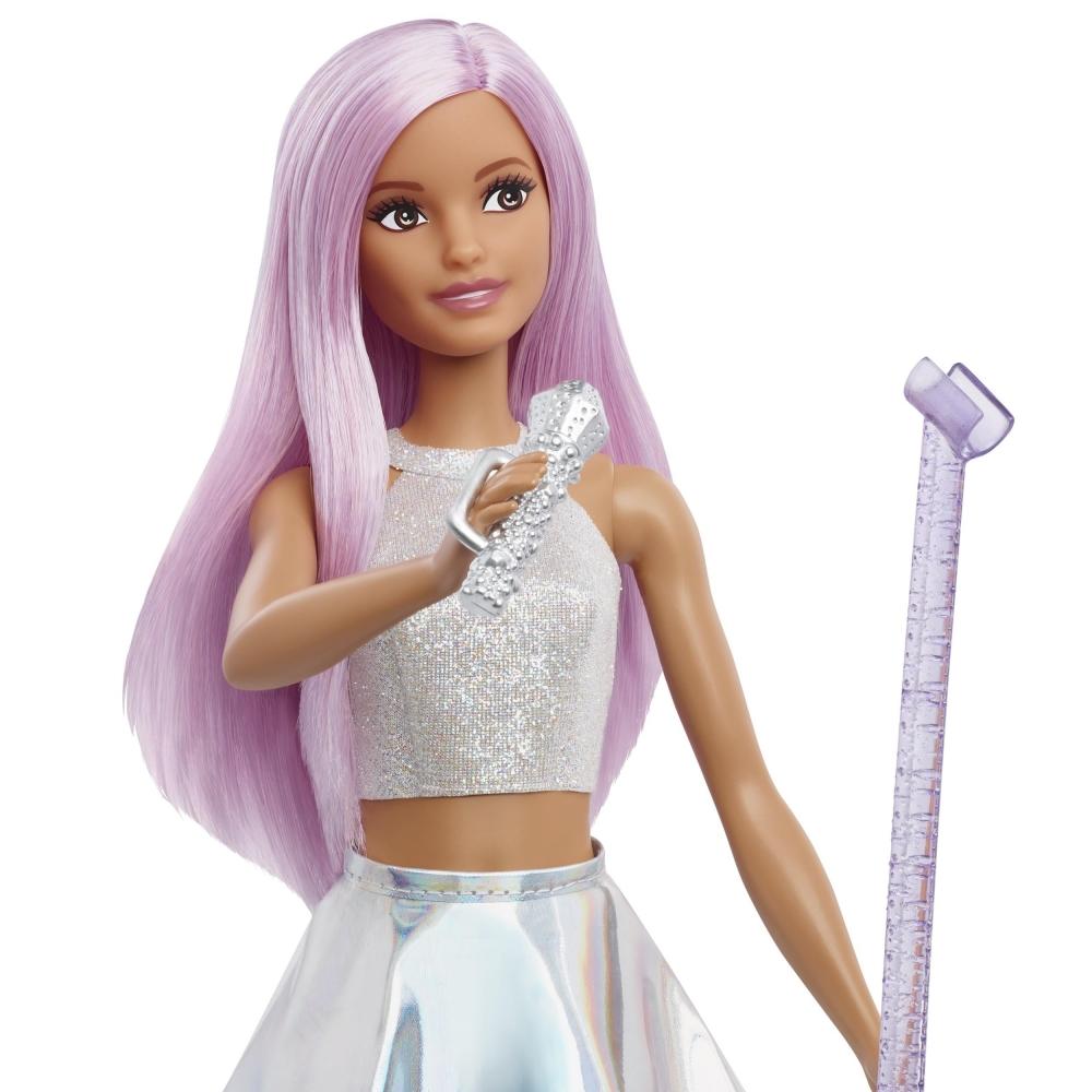 Barbie Barbie 65 Barbie a pracovní popová hvězda panenka Barbie Oblékání domeček pro panenky Hrajte si s panenkou Hrajte od 3 let Stříbrná JCW42