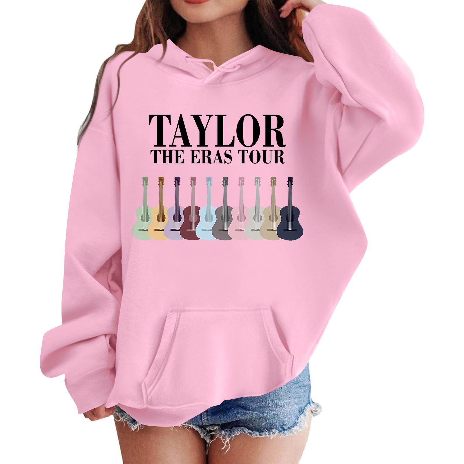 

Модний повсякденний вільний светр унісекс з принтом і довгими рукавами M рожевий