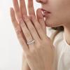 Smyoue 2.5/5CTTW D Color Genuine Moissanite Rings for Women 5 Gemstone Bridal Wedding Jewelry 925 Silver Ring