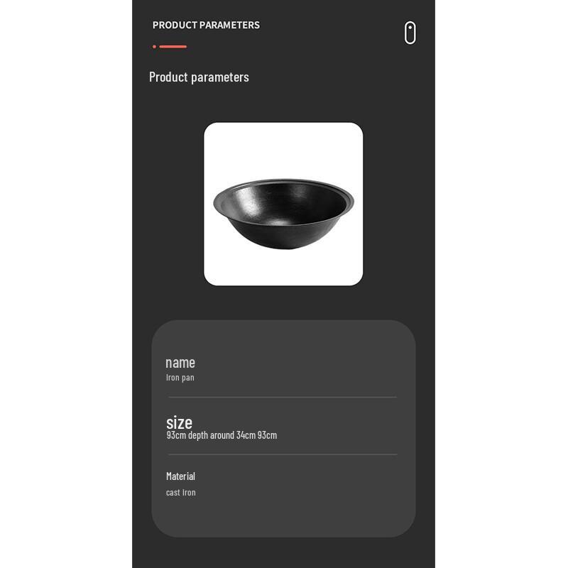 Junminte Traditional Thickened Cast Iron Wok
