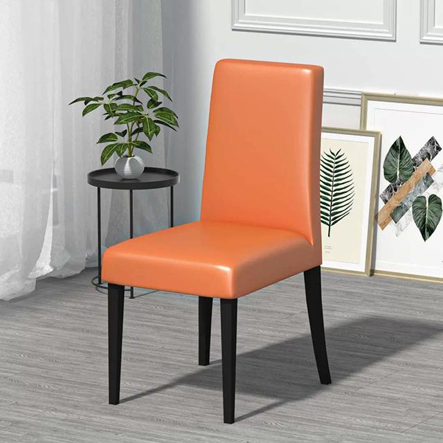 

Водонепроницаемый кожаный чехол на стул из искусственной ткани для столовой, маслоотталкивающий чехол для стула, чехол для сиденья, удобный чехол для отеля, домашних животных, детей 1PCS оранжевый