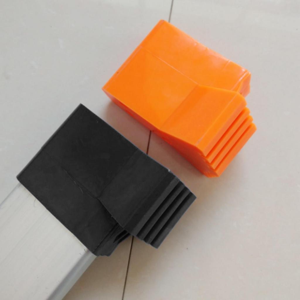 4-Pack Ladder Non Slip Feet Attic Ladder Leg Protector Trapezoid Pads Furniture Foot Rubber Pads for Accessories Replacement Kit