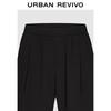UR2026 Men's Pleated Elastic Waist Curved Trousers