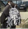 Trendy Harajuku-Style Graffiti Backpack for Students - Large Capacity, Unisex, Perfect for High School & College
