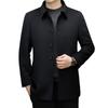 Mens Wool Overcoat With Removable Down Inner Liner Winter Business Casual Thick Warm Coat