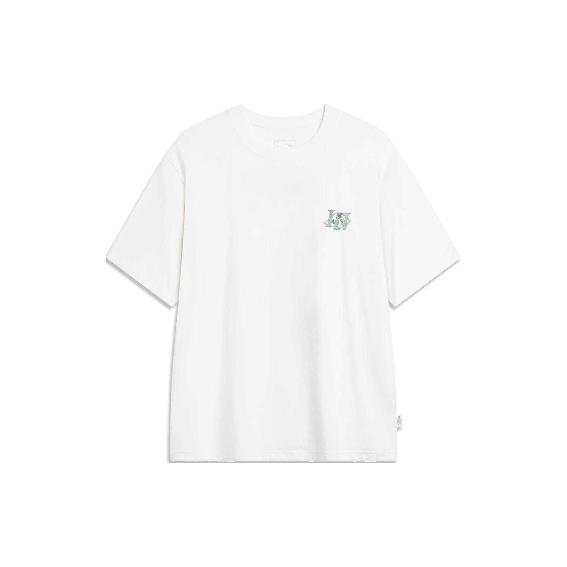 Li-Ning Floral Graphic T-shirt White Men s AHSU319-1 L