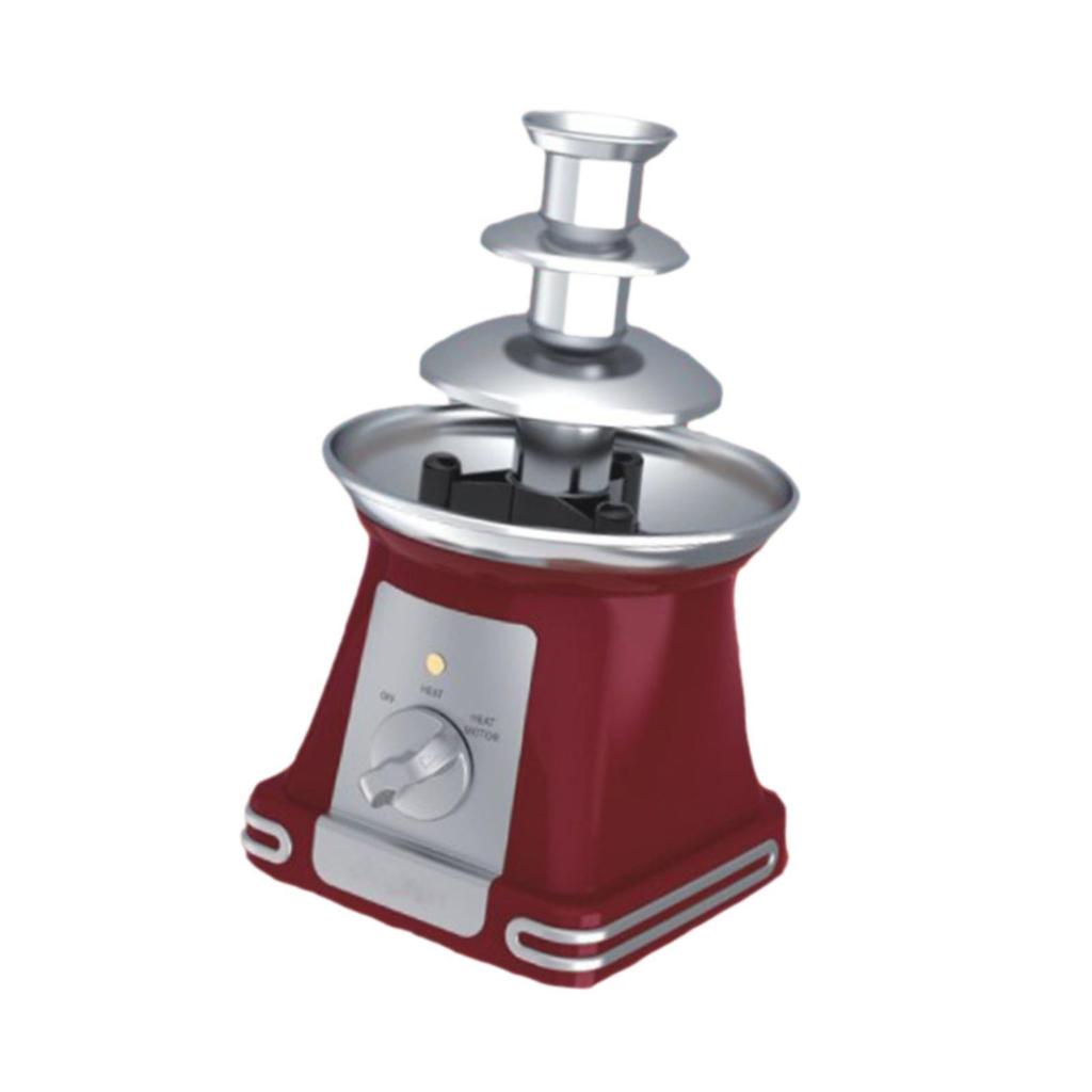 3 Tier Electric Chocolate Fondue,Melts Cheese Candy 9 inch Tall Fountain Machine for