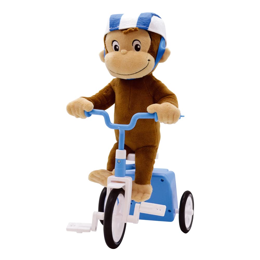 

Плюшевая игрушка-тряпка Curious George Tricycle (Шляпа)