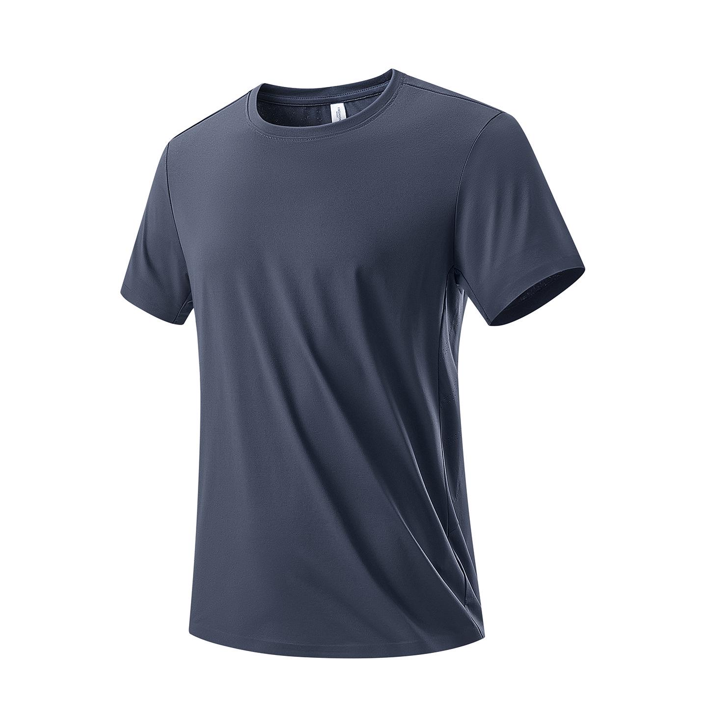 Men s Ice Silk Quick-Dry Loose Fit Plus Size Running Top 175/3XL