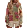 2025 New Women's Casual Round Neck Long Sleeve Pullover Printed Sweater
