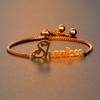 Atoztide Customized Bracelet Personalized Special Chain Nameplate Women Kids Stainless Steel Gold Color Bangle Chrismas Gift