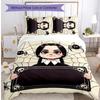 Wednesday Tv Printed 3PCS Bedding Set Soft Breathable Duvet Cover Pillowcases Set Washable Bedroom Decor Home Gift
