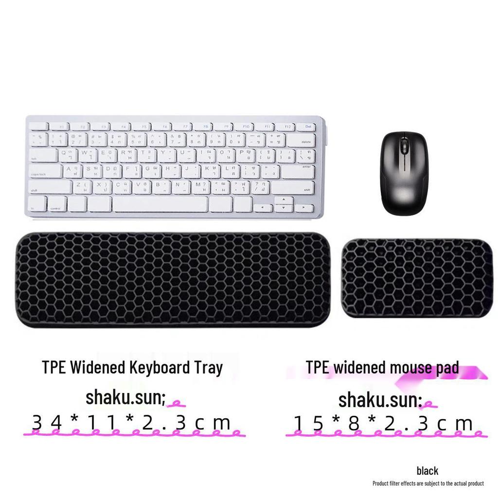 New Type Computer Keyboard & Mouse Pad with Soft, Non-Slip, Breathable Wrist Support