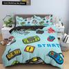 Boys Gamer Bedding Set Cartoon Game Luxury Duvet Cover King Queen Double Comforter Cover Gaming 2/3pcs Polyester Quilt Cover