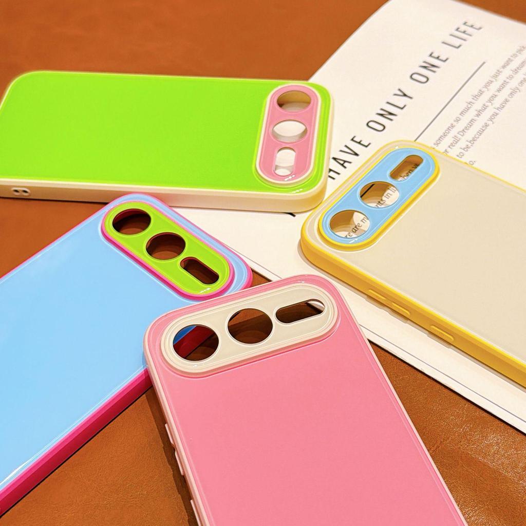 Honor 600/600 Pro Domestic Version Dopamine Color Blocking Protective Case with Hard Bottom & Soft Edge