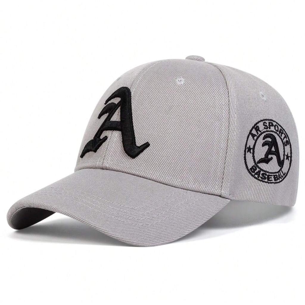 Unisex Gothic Letter A Embroidery Adjustable Hip Hop Baseball Hat Spring Autumn Outdoor Leisure Hats Travel Accessories for Women Men