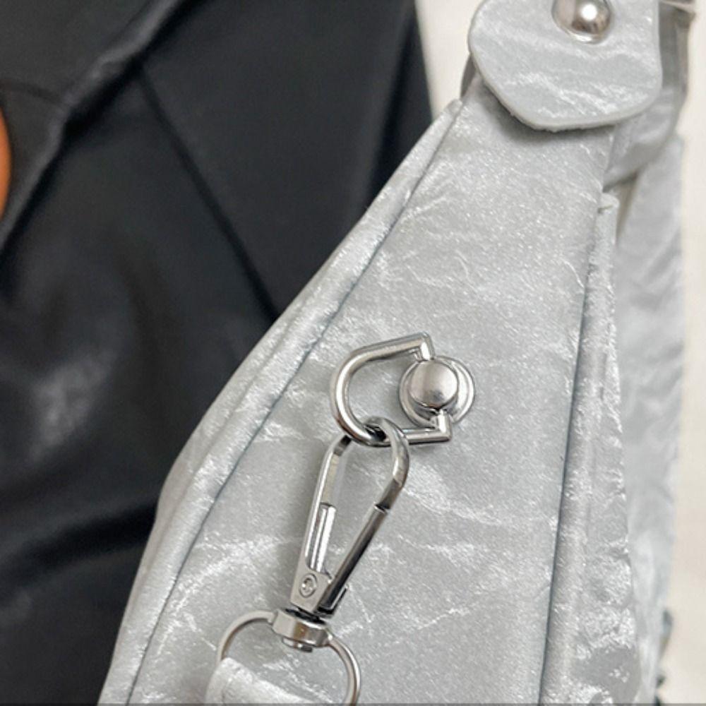 Large Capacity PU Hobo Bag Korean Style French Style Handbag Elegant Bow Shoulder Bag  Girls/Female