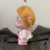 15cm Doll Clothes Set Crybaby Dolls Soft Peach Vacation Outfit With Polka Dot Pants Top Crossbody Bag Pink Shoes Clip