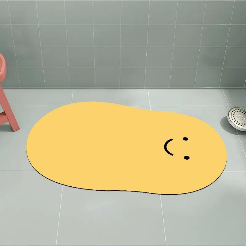 Moisture-wicking Floor Mat for Bathroom Door Foot Mat for Home Toilet Toilet Cushioning Mat for Toilet Quick Drying Non-slip Mat