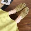 French Breathable Woven Bag Head Half Slippers Women's Summer 2025 New Fashionable Versatile Outer Wear Niche Cool Slippers