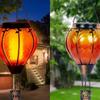 Hot Air Balloon Solar Lantern LED Flickering Flame Hot Air Balloon Solar Lights Outdoor Colorful Solar Lanterns Outdoor