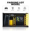 DlY Scene Car Garage Model Diecast Zinc Zinc Alloy Car Model Display Lighting Parking Lot  Assembly Toy