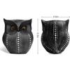 Modern Classy Lucky Owl Resin Art Figure Showpiece -(Pack of 1, Black)