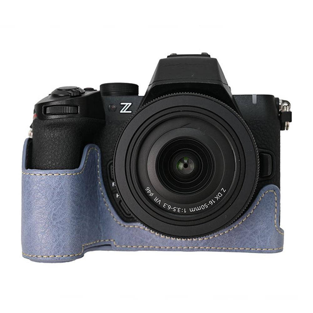 

Чохол для камери Nikon Z 50 II з великим вирізом, текстура лічі, ПУ шкіра, захисна кришка C