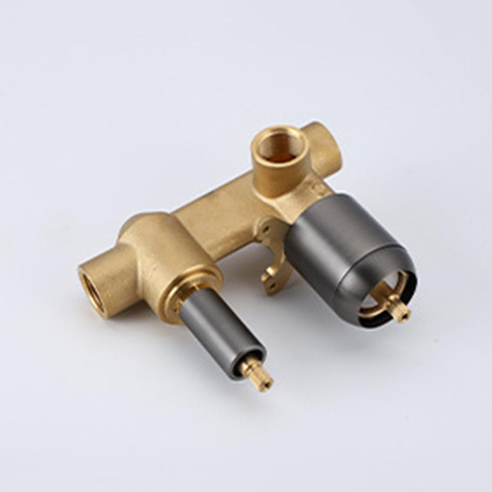 1 Set Concealed Thermostatic Shower Mixing Valve 177*72mm Scratch-Resistant Standard UK-G12 Threads Bathroom Faucet Accessories