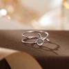 Banyan Tree S925 Silver Double-Layer Zodiac Ring: Elegant, Unisex, Trendy Index Finger Accessory