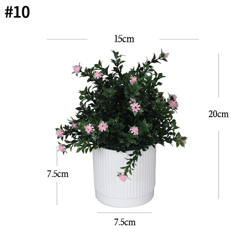 Fake Plant Potted Workspace Table Accessorie Wedding Accessorie Artificial Flower Ornament Household Decoration Room Desktop Decor