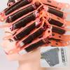 10Pcs Gray Perm Silicone Band Heat Resistant Traceless Digital Cold Rods Rubberbands Elastic Hair Rings Hairpins Styling Tools