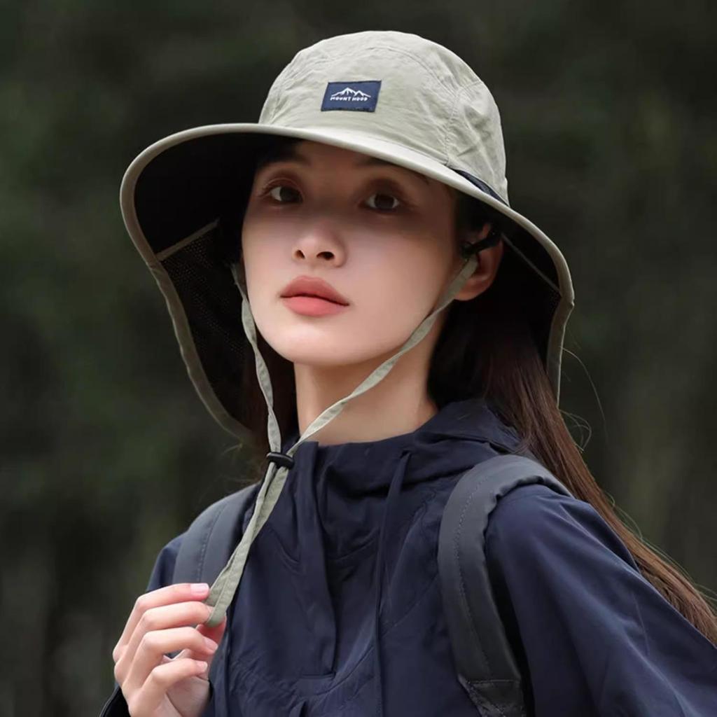 Unisex Summer Sun Hat with Full Face UV Protection for Outdoor Activities, Fishing, and Mountaineering. Breathable and Protective.