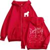 Rusowsky Daisy Tour Zip Up Hoody Men Women Clothing Hip Hop Oversized Jacket Sweatshirt Casual Pop Music Gothic Tops Hoodie